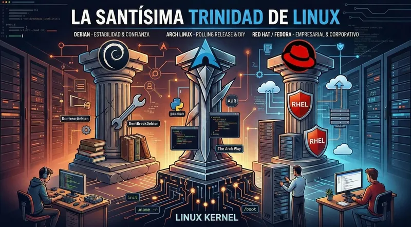 La Santísima Trinidad de Linux